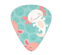 Bebé ajolote lindo kawaii,12 púas de guitarra, 3 grosores diferentes para guitarra acústica, bajo y ukelele