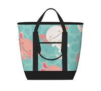 Bebé ajolote lindo kawaii,Bolsas de almuerzo de gran capacidad, bolsa de mano térmica para mujeres, hombres, trabajo, picnic, viajes.