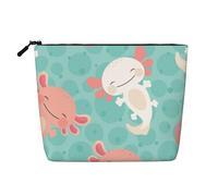 Bebé ajolote Lindo Kawaii,Neceser de Maquillaje de imitación Lino, Neceser de Viaje portátil