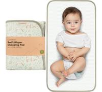 Bebé Almohadilla Para Cambiar Pañales - Portátil Impermeable Plegable Alfombrilla Para Cambiar Pañales - Ganchos Para Cochecito Desmontables (Flora Vale)