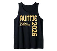 Bebé Anuncio Embarazo Parto Auntie Tía 2026 Camiseta sin Mangas