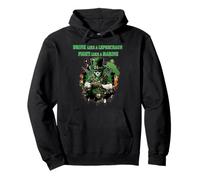 Bebe como un Duende, Lucha como una Camiseta Marina Sudadera con Capucha