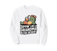 Bebe como una Abuela en el Desierto Fun Cactus Sudadera