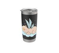 Bebé con alas de hadas Vaso térmico de acero inoxidable de doble pared
