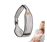 Bebé con portador, portabebés | Sling de porción de bebé gris | Suministros de seguridad al aire libre portátiles, cofre de soporte de carrocería para niños pequeños ajustables para viajar, comprar, j