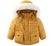 Bebé Conjunto de Trajes de Nieve Niños Niñas Abrigos de Pluma Pantalones de Babero 2 Piezas Traje de Esquí Invierno de Nieve Chaquetas Pantalón de Esquí