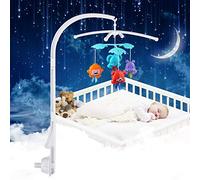 Bebé Cuna Musical Campana,Cuna móvil Cama de bebé Soporte de Campana Juguete Decoración Soporte de Brazo Colgante para Recién Nacidos Regalo