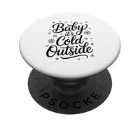 Bebé Hace Frío Afuera Amante De La Navidad Temporada De PopSockets PopGrip Adhesivo