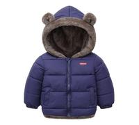Bebé Invierno VellóN Abrigo NiñOs Muchachos Chaqueta NiñAs Acolchado Ropa Azul 4-5 Años