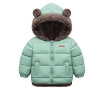 Bebé Invierno VellóN Abrigo NiñOs Muchachos Chaqueta NiñAs Acolchado Ropa Negro 4-5 Años