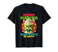 Bebe Matcha Leer Libros Sé Feliz Camiseta
