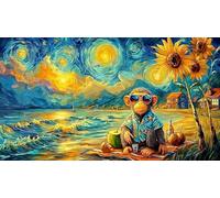 Bebé Mono en una exuberante Selva Puzzle de 1000 Piezas para niños - Juego Divertido & Estimulante para Adultos y Familia 75x50/1000pcs