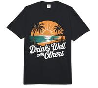 Bebe Muy Bien con los demás Bebidas alcohólicas Fiesta Verano Comfort Colors Adult Heavyweight T-Shirt