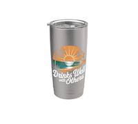 Bebe muy bien con los demás Bebidas alcohólicas Fiesta Verano Vaso térmico de acero inoxidable de doble pared