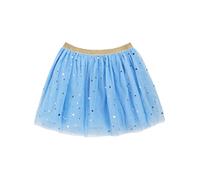 Bebé Niñas Pequeñas Niñas Falda Tul Lentejuelas Starry Moon Falda Princesa Mini Falda Brillante Falda Tutu Falda Ballet con Cintura Elástica Dulce Precioso Suave - Azul Claro Talla 12-18 Meses