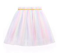 Bebé Niñas Pequeñas Niñas Tutu Falda Arco Iris Tutu Falda Lentejuelas Colorido Ballet Princesa Falda Mini Falda Tulle Cintura Elástica Dulce Adorable - Multicolor Talla del Fabricante 100