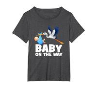 Bebé niño en el Camino! nuevos Padres Camiseta, Mujer Tallas Grandes, Jaspeado Oscuro, 5XL Grande