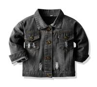 Bebé Niño Niña Chaqueta Vaquera Ligera de Algodón Abrigos para Infantil Moda Denim Jacket de Manga Larga Ropa de Mezclilla Jacket Primavera Otoño Casual Outwear