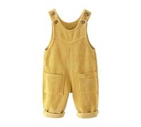 Bebé Niño Pana Pantalones de Peto Monos Niños Niñas Sin Mangas Botón Ajustables Tirantes Pantalones Básicos 0-3 Años