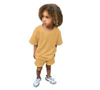 Bebé Niño Verano Conjunto Traje de Manga Corta para Dinosaurio Impreso Cuello Redondo Tops Pantalones Cortos Shorts Sudadera y 1-6 años