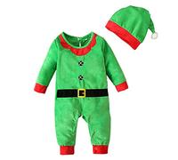 Bebé niños niñas Navidad Viejo Mono Manga Larga Sombrero 2 uds conjunto439
