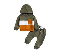 Bebé Niños Sudadera con Capucha con Estampado Popular Chándal Niño Completo Conjunto de Pantalones para bebés Traje de 2 Piezas para niños Sudadera y Pantalones Deportivo Bebé Niño Niña Chándal