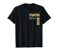 Bebé Nueva Madre, Futura Mamá 2026 Camiseta gráfica económica, Hombre, Negro, S