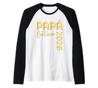 Bebé Nuevo Padre, Futuro Papá 2026 Camiseta Manga Raglan