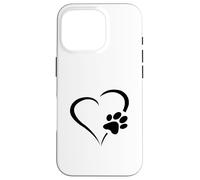 Bebé Perro Corazón Perro Paws Corazón per Carcasa para iPhone 16 Pro