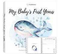 Bebé Primeros 5 Años Libro De Memoria Diario - 90 Páginas De Tapa Dura Primer Año Recuerdo Para Niños, Niñas - Familia, LGBT, Mamá Soltera, Papá, Adoptiva - Álbum De Recortes De Fotos (SeaWorld)