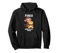 Bebé Punch Mono Abrazando Su Camino A Través Sudadera con Capucha