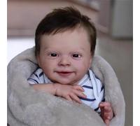 Bebe Reborn 48 cm Muñecas Reborn Niño Realista Silicona Hecho a Mano Cuerpo de Tela Suave Muñeca Bebe Parece Real Muñeco Reborn Regalo de Cumpleaños Set para Niños Edad 3+