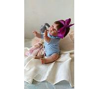 Bebè Reborn prematura niña Cinthia.Pelo CASTAÑO Y Ojos Oscuros,con ROJECES Y Vinilo Muy TIERNO,Adecuada para NIÑAS A Partir DE Dos AÑOS,Hecha EN ESPAÑA,47CM Y 1,8 KG.