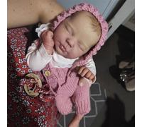 Bebe Reborn Realista 20 Pulgadas Muñecas Reborn Dormir Cuerpo de Tela Suave Posables Muñeco Bebe Hecho a Mano Bebés Reborn Reales Parece Real Regalos de Cumpleaños para Niños Edad 3+