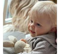 Bebe Reborn Realista 24 Pulgadas 60 CM Muñecas Reborn Niño Que Parecen de Verdad, Suave Cuerpo de Tela Muñeco Reborn con Pelo Bebes Reborn Regalo Navidad, para Niños de 3+ Años