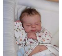Bebe Reborn Silicona Cuerpo Completo Muñeco Bebe 18 Pulgadas Bebe Reborn Niña Que Parecen de Verdad Muñecas Reborn Silicona Muñeca Bebe Dormida Apto para Niñosa Partir de 3 Años