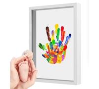 bebé recién nacido con arcilla, kit completo para pie o , cuadro recuerdo original, regalo bebé niño o niña y decoración habitación infantil ES3D4L.