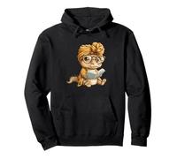 Bebé Reptil pequeño Libro Lectura gráfico Lagarto Gafas Grandes Sudadera con Capucha