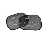 Bebe Suave, Juego de 2 parasoles de poliéster Nube, 44 x 36 cm + Ventosa Essen'Ciel