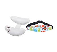 Bebé suave soporte de la cabeza y Banda de soporte de la cabeza - asiento del recorrido del coche de seguridad infantil amortiguador de la almohadilla, Plátano en forma de U Cochecito de soporte
