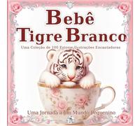 Bebê Tigre Branco: Um mundo de bebês tigres que cabem na palma da mão: Apaixone-se pelo seu charme adorável e digno neste livro de arte com 100 cenas ... de mesa. (Uma Jornada a um Mundo Pequenino)