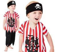 Bebé Y Niño Jolly Disfraz de Pirata Infantil Niños Traje Por Smiffys
