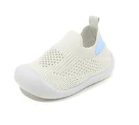 bebé y niños Zapatillas Transpirables con de Goma para Primeros Pasos Ideales para Caminar y Apoyo en el Desarrollo cómodo Calzado Infantil de Uso Diario diseño (Beige, 19 Infant