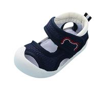 Bebé Zapatillas Primeros Pasos Zapatos Malla Transpirable Niño Niña Cuero PU Suela Suave Antideslizante Unisex Zapatillas Ligero Sandalias Deportivas de Verano