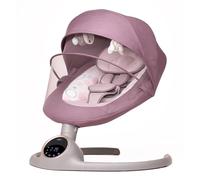 BEBE2LUXE Alpha : Silla Mecedora Eléctrica para Niños, Hamaca Bebé, Columpio Bebe, Hamaca eléctrica 0-9 kg, Bluetooth, pantalla táctil LED, música, arnés 5 puntos, temporizador