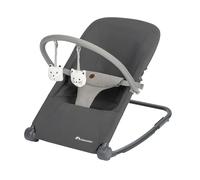 Bebeconfort Aster, Hamaca Bebé, 0-2 años, Ligera (2,7 kg), Portátil, Ultracompacto Plegable, Respaldo Regulable, Arco de Juguetes Extraíble, Arnés de 3 puntos, Modo Fijo, Tinted Graphite