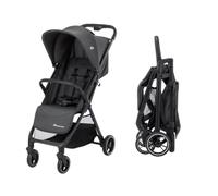 Bebeconfort Azur, Cochecito Compacto para Bebés, 0-3 Años (15 kg), Silla de Paseo Bebé Ligera, Plegado Automático con Una Mano, Posición de Reclinación Total, Cesta Amplia, Mineral Graphite