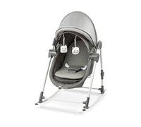 Bebeconfort Calys Cuna mecedora, hamaca reclinable, plegable, con colchón acolchado incluido, desde el nacimiento hasta aprox. 9 meses, Grey Mist