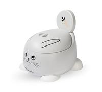 Bebeconfort Cómodo Orinal Bebé, 12-36 Meses (Máx. 20kg), Adorables Diseños de Animales, Ergonómico y Compacto, Fácil de Limpiar, Antisalpicaduras Higiénico, Orinal Infantil Antideslizante, Conejo