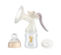 Bebeconfort Extractor de Leche Manual de Silicona, Sand | Kit Extractor de Leche Manual, Biberón de 150 ml Incluido